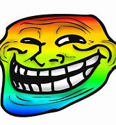 Image result for Rainbow Troll Face