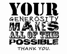 Image result for Thank You for Your Generosity Quotes