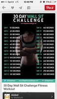 Image result for 30-Day Wall Sit Challenge Printable