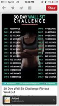 Image result for 30 Day Wall Sit Challenge