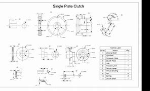 Image result for Car Cluch CAD Drawings