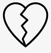 Image result for Broken Glass Heart Black and White Clip Art