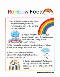 Image result for Rainbow Facts Worksheets Printable
