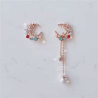 Image result for Pink Earrings Rose Gold
