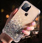 Image result for Clear Glitter Case On Black iPhone