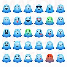 Image result for Blue Ghost Emoji