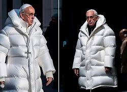 Image result for Pope in a Coat