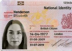 Image result for UK National ID Card
