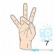 Image result for Sign Language Number 7