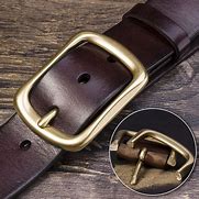 Image result for Leather Strap with Gold Buckle