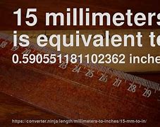 Image result for 15 mm in Inches
