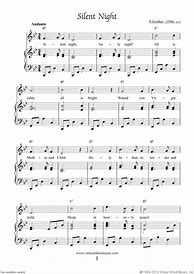 Image result for Silent Night Piano Notes Beginner