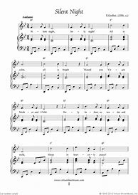 Image result for Silent Night Piano Sheet Music