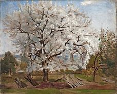 Image result for Apple Tree in Blossom Art