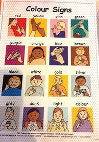 Image result for Sign Language Color Worksheets