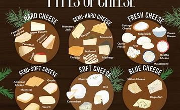 Image result for Different Types of Cheese Chart
