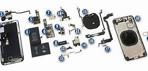 Image result for iPhone X Parts Labeled
