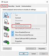 Image result for Default Audio Settings