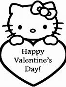 Image result for Hello Kitty Valentine Coloring