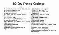 Image result for What to Draw 30-Day Challenge