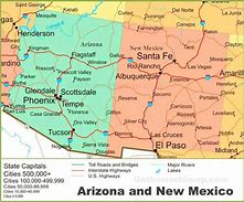 Image result for New Mexico and Arizona 3D Map