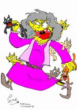 Image result for Simpsons Crazy Cat Lady Meme