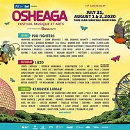 Image result for Osheaga Line Up Poster