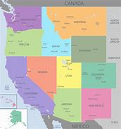 Image result for West Coast Map USA States