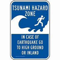 Image result for Earthquake Hazard Sign