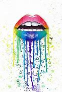 Image result for Rainbow Pop Art Lips Drawing