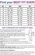 Image result for Plus Size Pants Chart