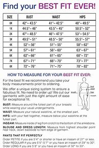Image result for Plus Size Chart Conversion Pants