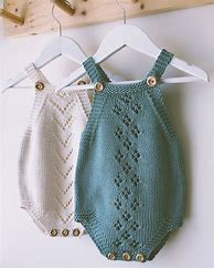 Image result for Knitted Baby Romper Pattern Free