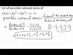 Image result for Rational Zeros