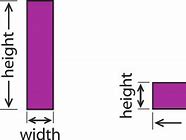 Image result for Length and Height Width Difference