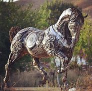 Image result for Iron Horse Sculpture