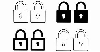 Image result for Unlock Clip Art Black and White