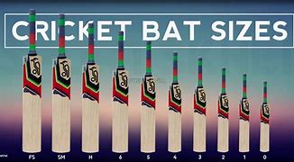 Image result for Cricket Bat Sizes