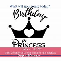 Image result for Disney Birthday Princess SVG