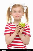 Image result for Girl Eating Green Apple