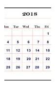 Image result for Free Printable Monthly Calendar June 2018