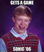 Image result for Bad Luck Brian Sonic