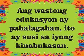 Image result for Educational Quotes Tagalog