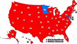 Image result for Ronald Reagan Election Map