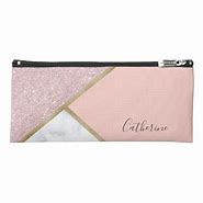 Image result for Rose Gold Marble Pencil Case