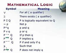 Image result for Logical Symbols Math