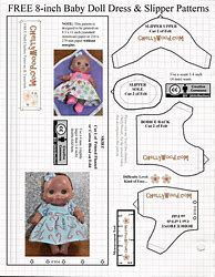 Image result for Baby Doll Sewing Pattern