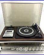 Image result for Vintage Stereo Console with Turntable 8 Track