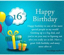Image result for 16th Birthday Messages