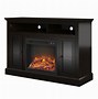 Image result for 60 Inch TV Stand Real Wood with Fireplace